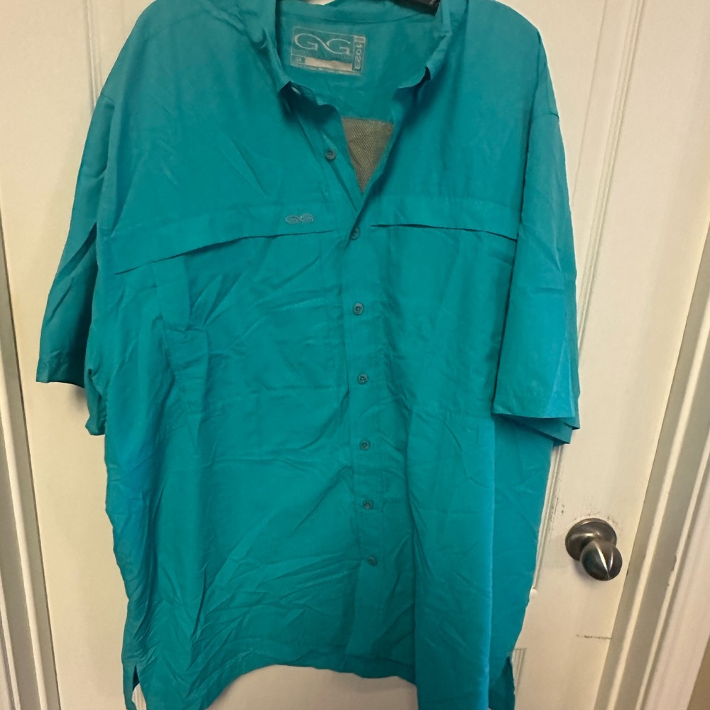 GameGuard Teal Button-Up Shirt